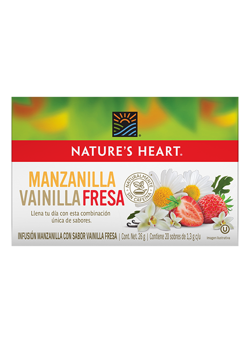 Manzanilla, Vainilla y Fresa 20 sobres
